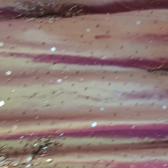 Elegant dress mustard shiny Bronze color - Picture 13 of 17